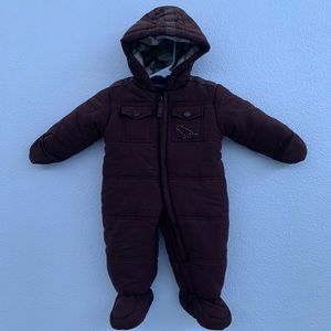 London Fog Brown Camo Baby Snowsuit